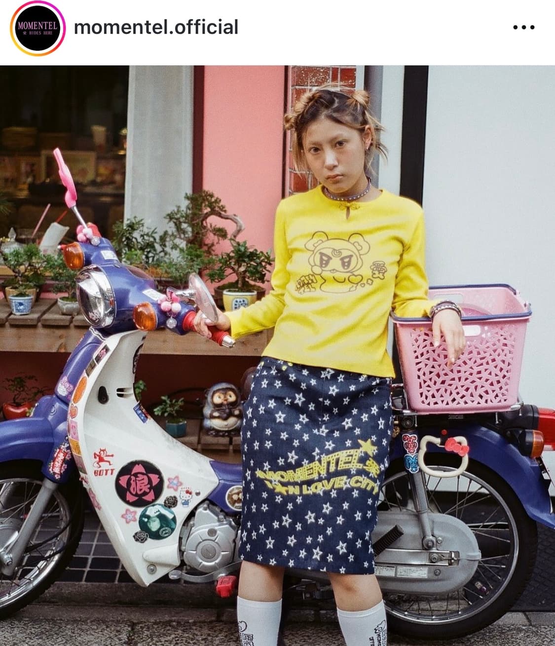 Momentel 블랙 긴팔 티셔츠 상품이미지7