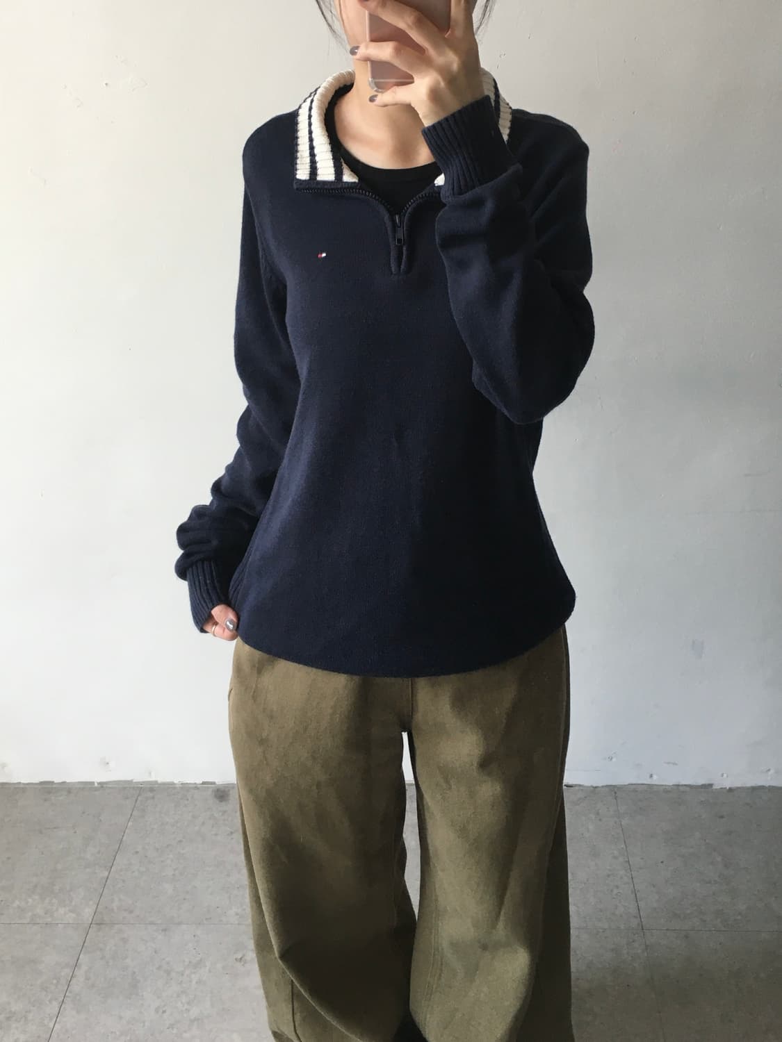 타미힐피거 반집업 니트 상품이미지1