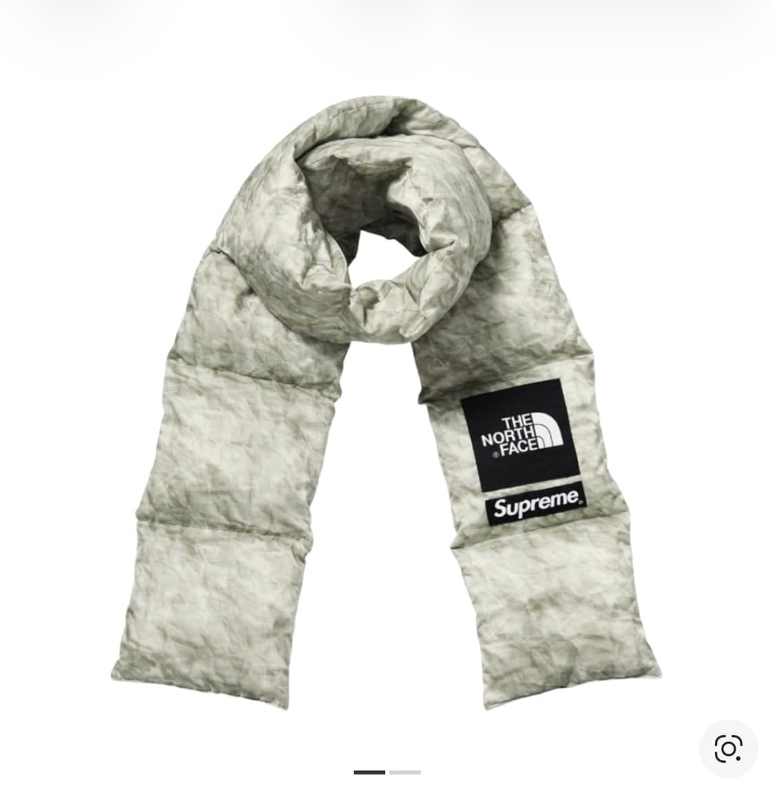 슈프림 노스페이스 페이퍼 프린트700필다운 스카프 상품이미지1