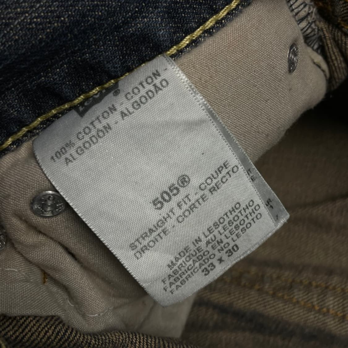 33 리바이스 505 스트레이트핏 청바지  상품이미지3