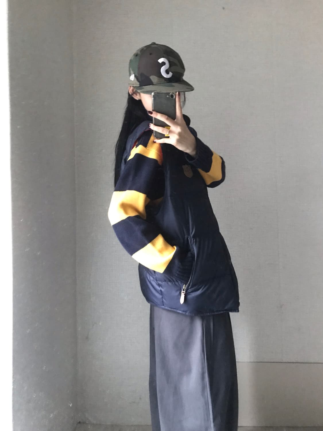 폴로 네이비 패딩 조끼 상품이미지2