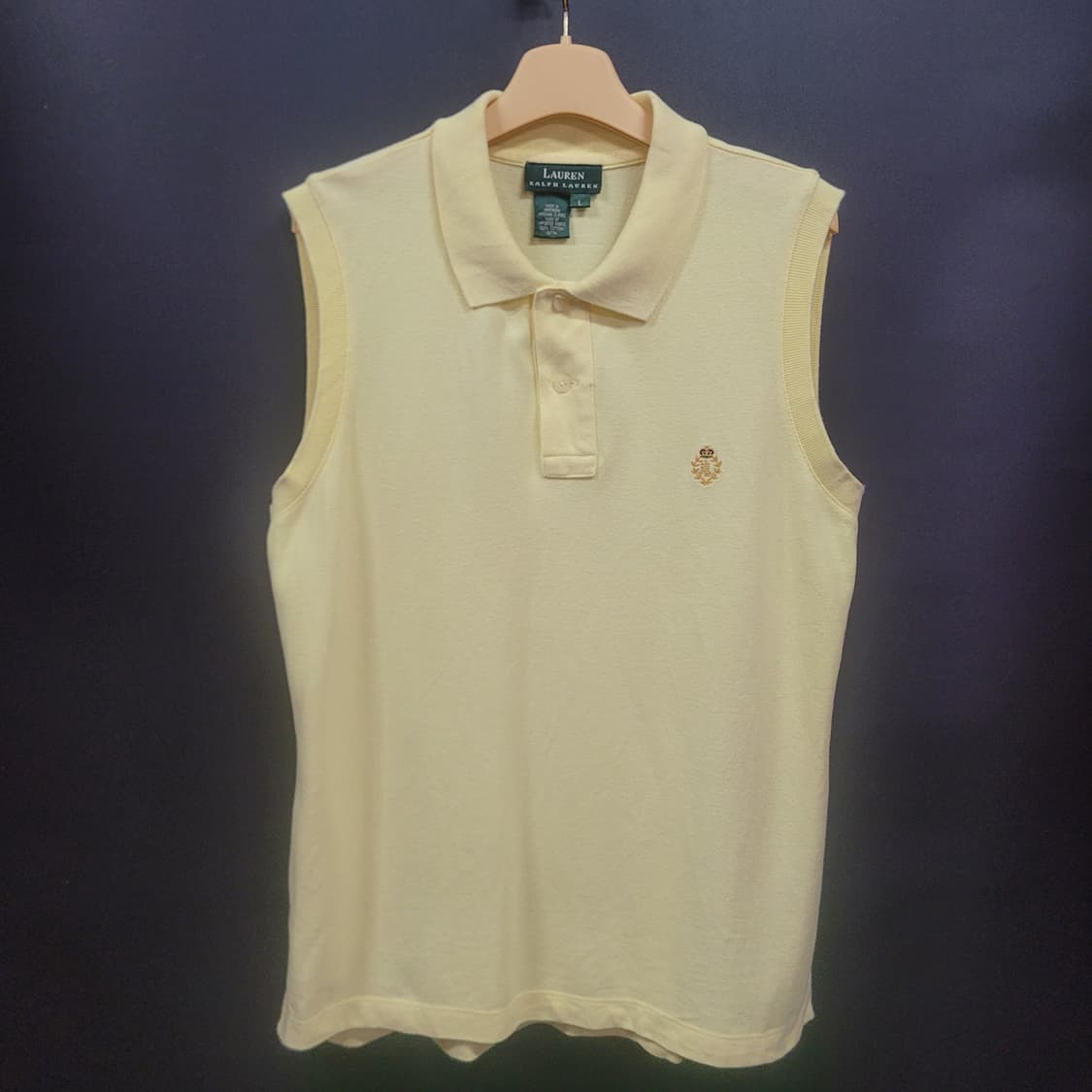 Ralph Lauren 랄프로렌 자수로고 슬리브리스 나시 셔츠 상품이미지6