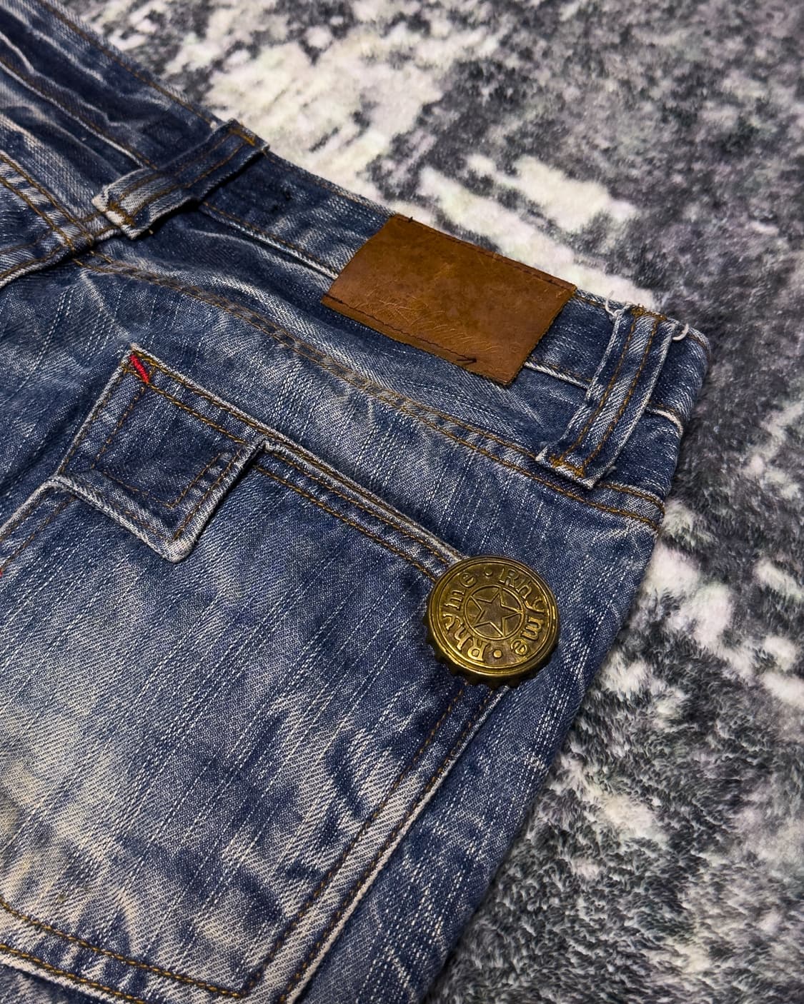 {UNKNOWN} Multi Patch Distressed Jeans   상품이미지6