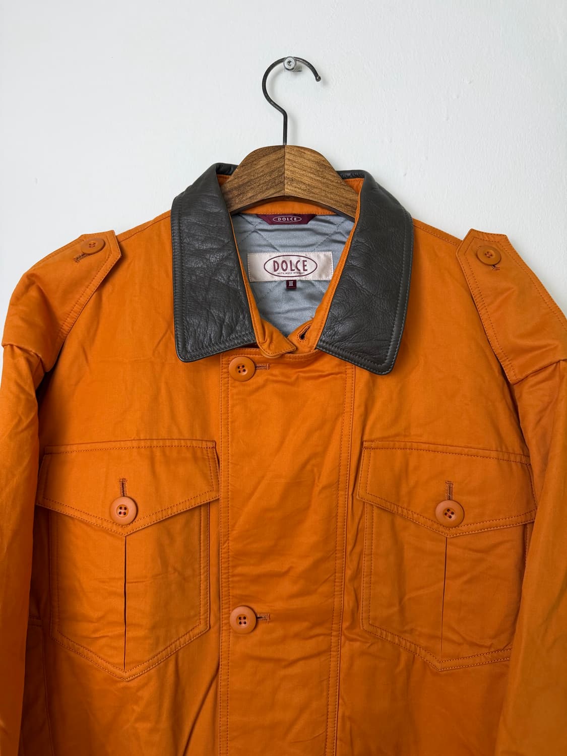 90s DOLCE 코튼/나일론 블루종 상품이미지2