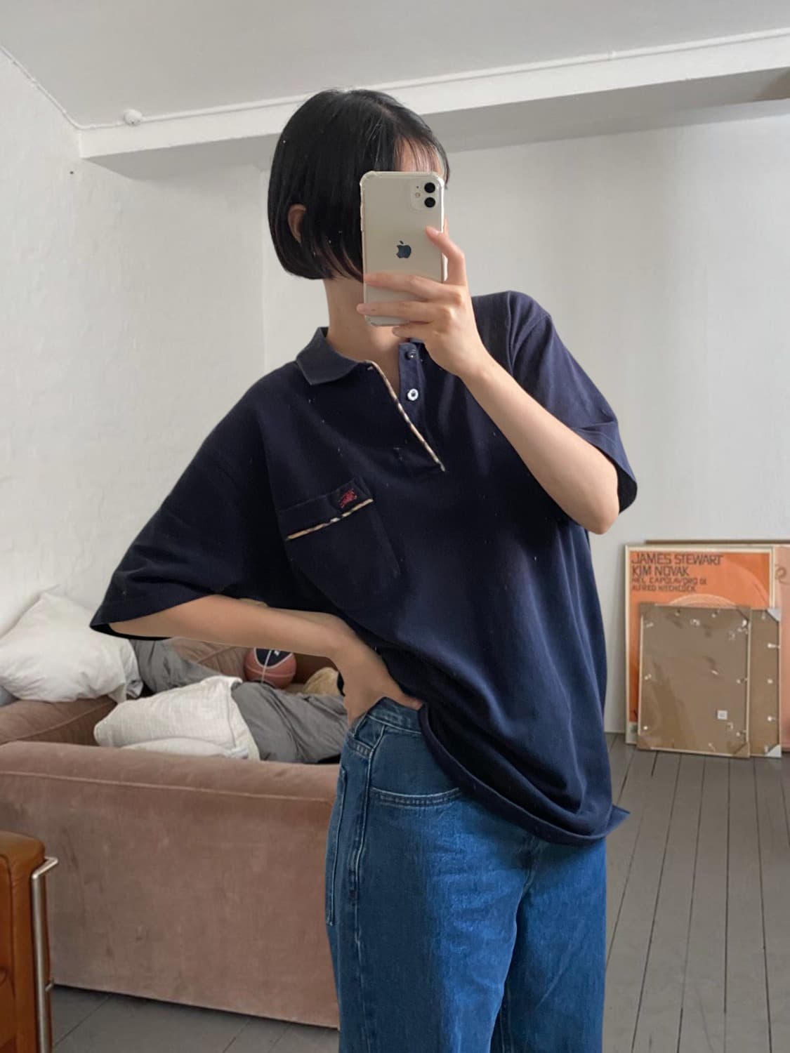 버버리 1/2 카라 티셔츠 (Man L) 상품이미지1