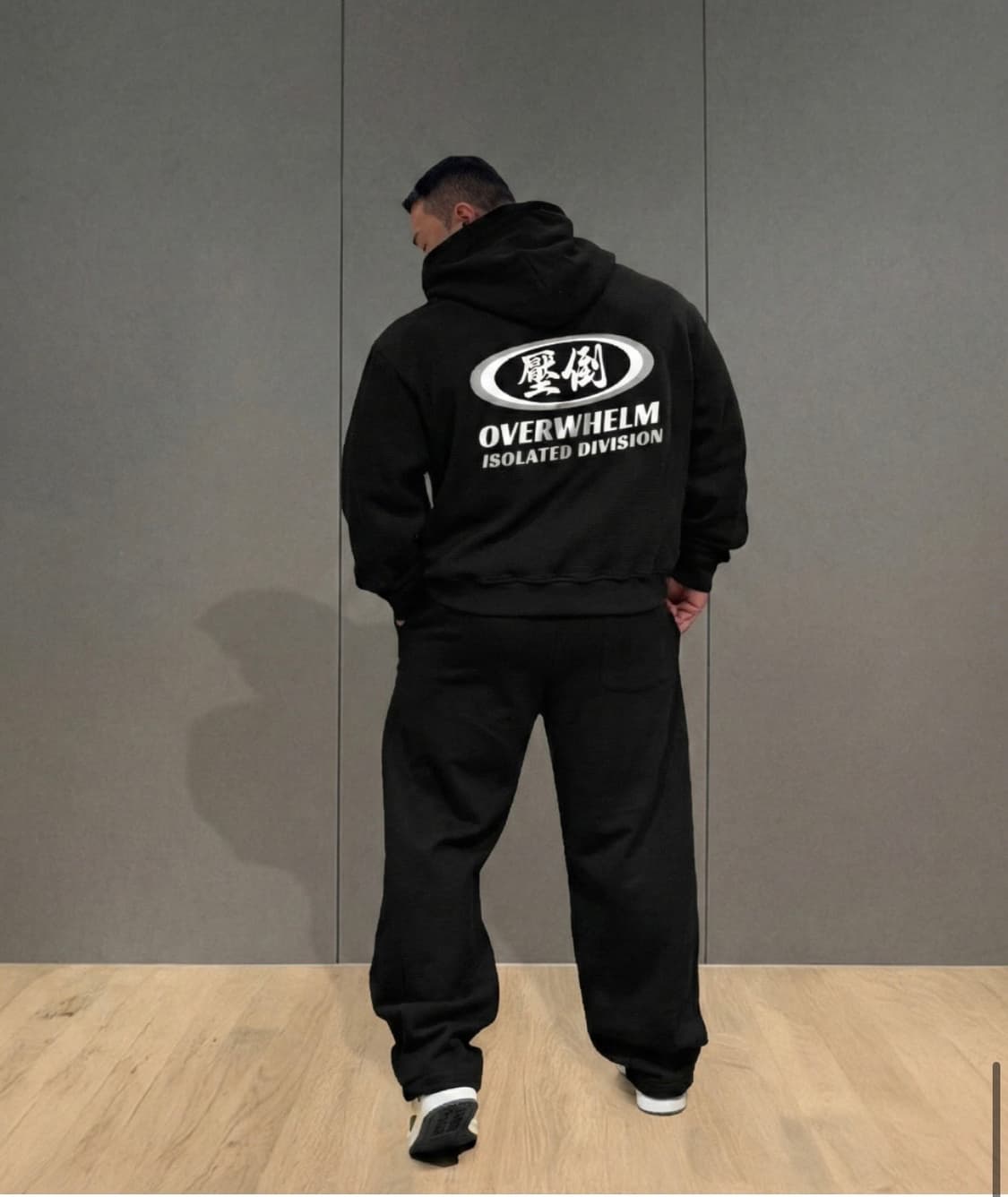 압도 더블서클 후드집업 블랙 m 상품이미지1