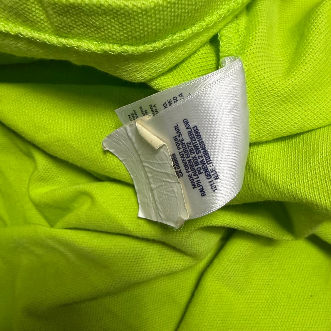 폴로 빅포니 치프키프 형광 딱붙 반팔 카라 티셔츠 키즈 L 상품이미지10