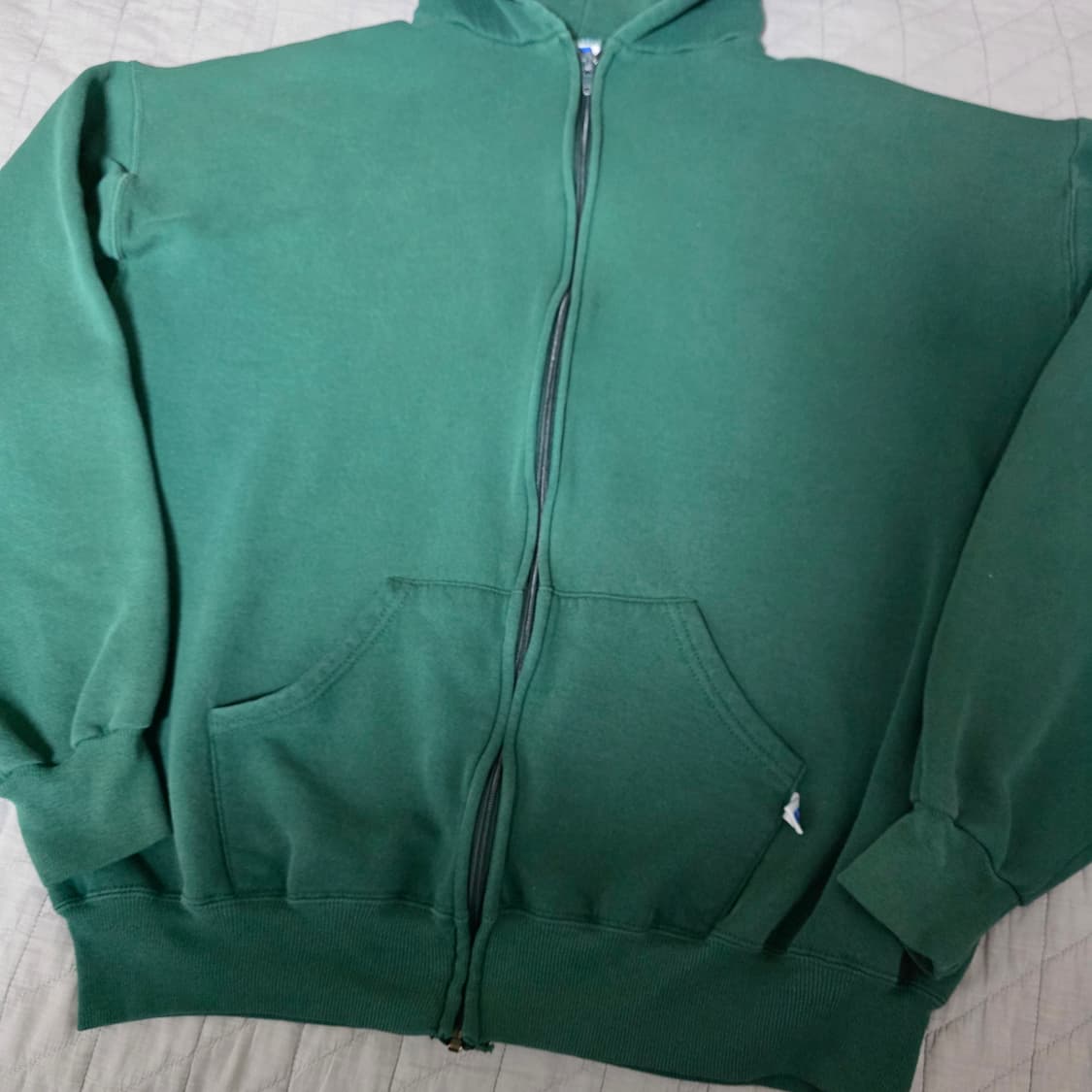 [XL] 90s USA 러셀 애슬레틱 그린 후드집업 ver. 굿컨디션 상품이미지2