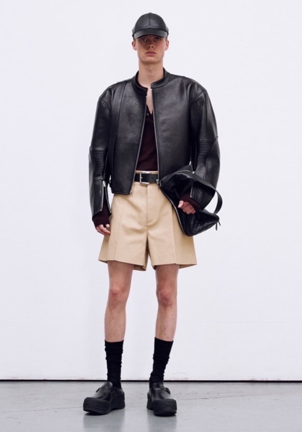 RECTO 24s/s 모터사이클 고트 레더 바이크 자켓 상품이미지1