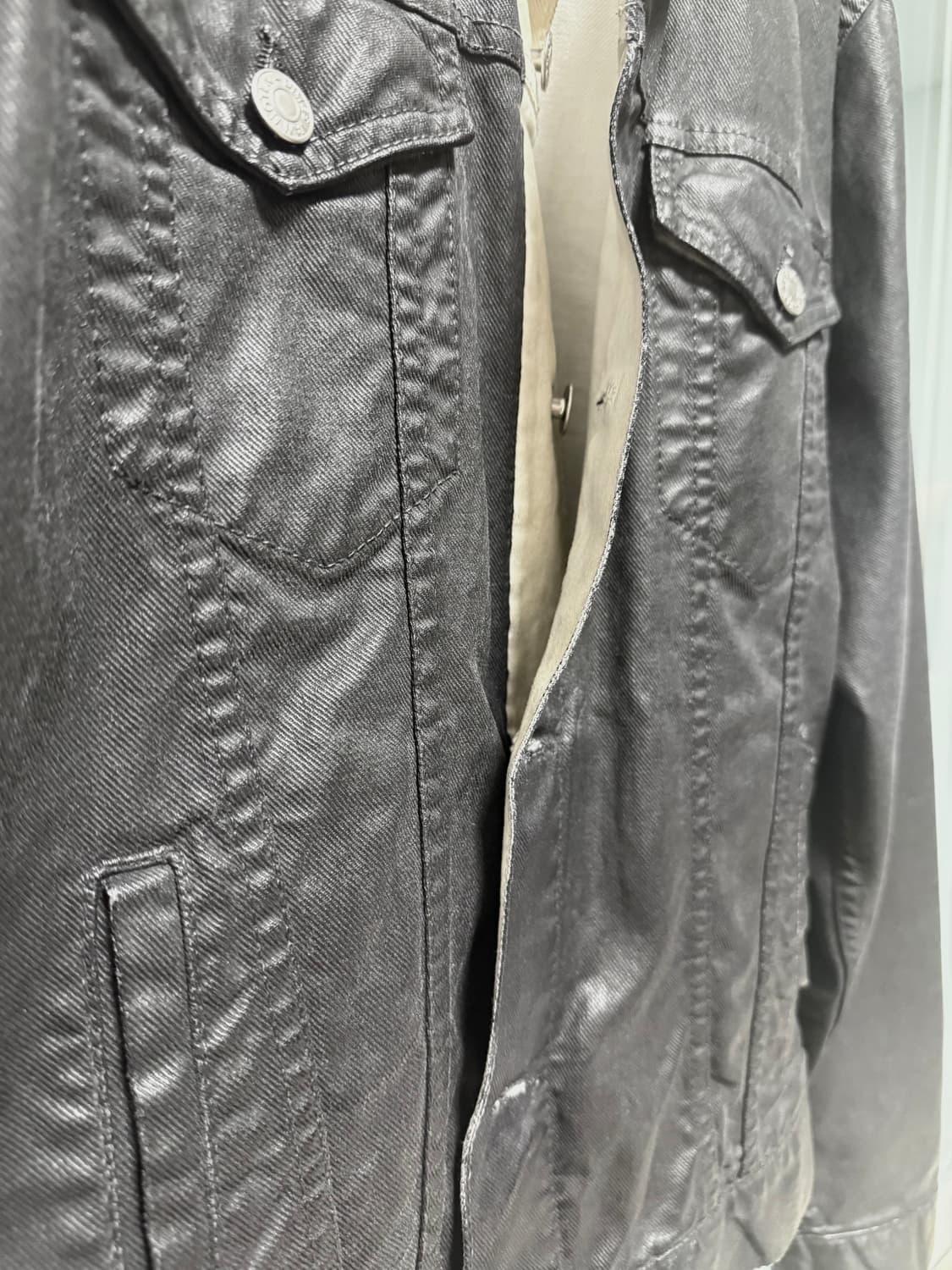 Dries Van Noten painted denim jacker 상품이미지3