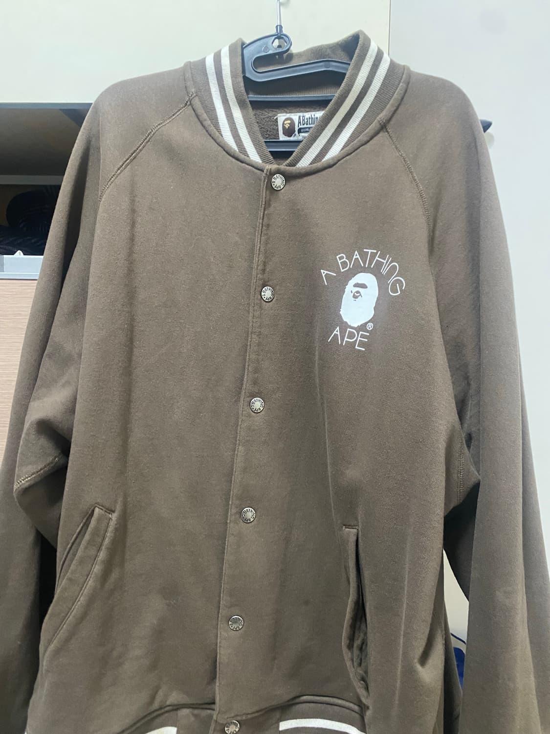 베이프 브라운 바시티 자켓 xxl 2xl 상품이미지1