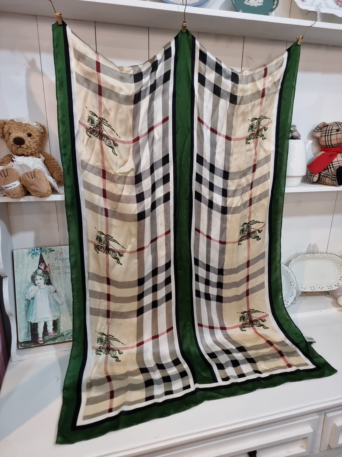 버버리(BURBERRY) 클래식 체크 실크 스카프 머플러형 상품이미지3