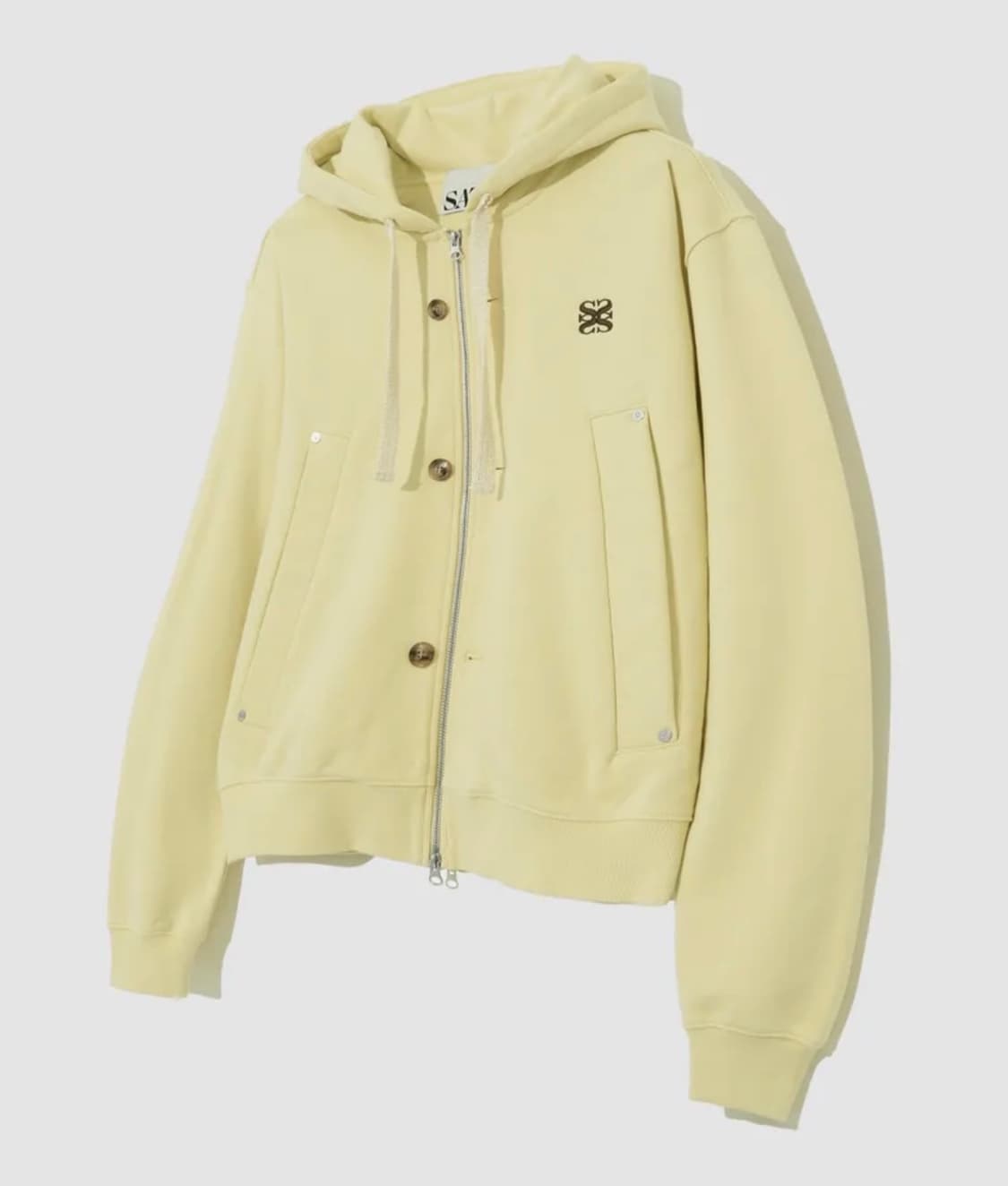 세터 테오 코튼 올데이 후드집업 빈티지 옐로우 상품이미지1