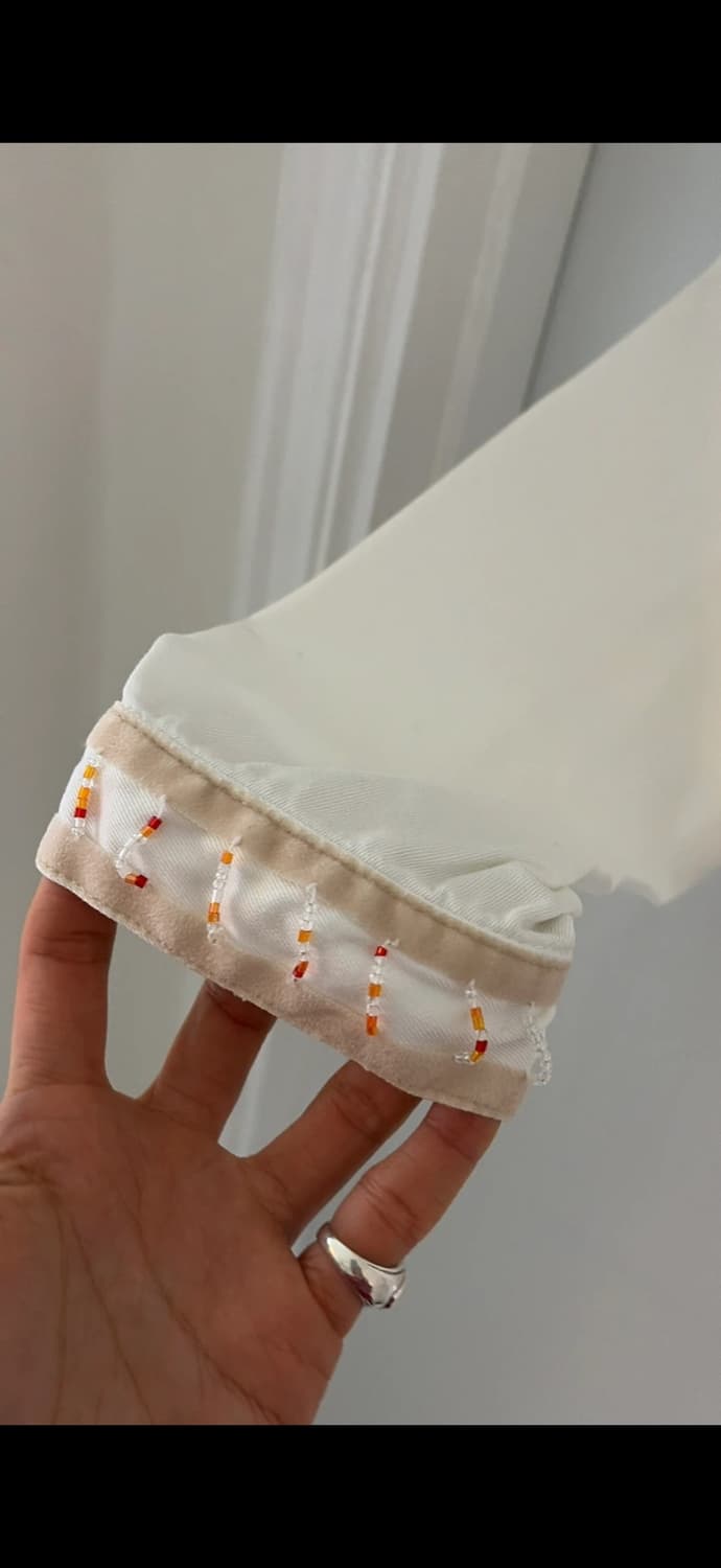 Valentino 화이트 면 자켓 55,66 정품 상품이미지3