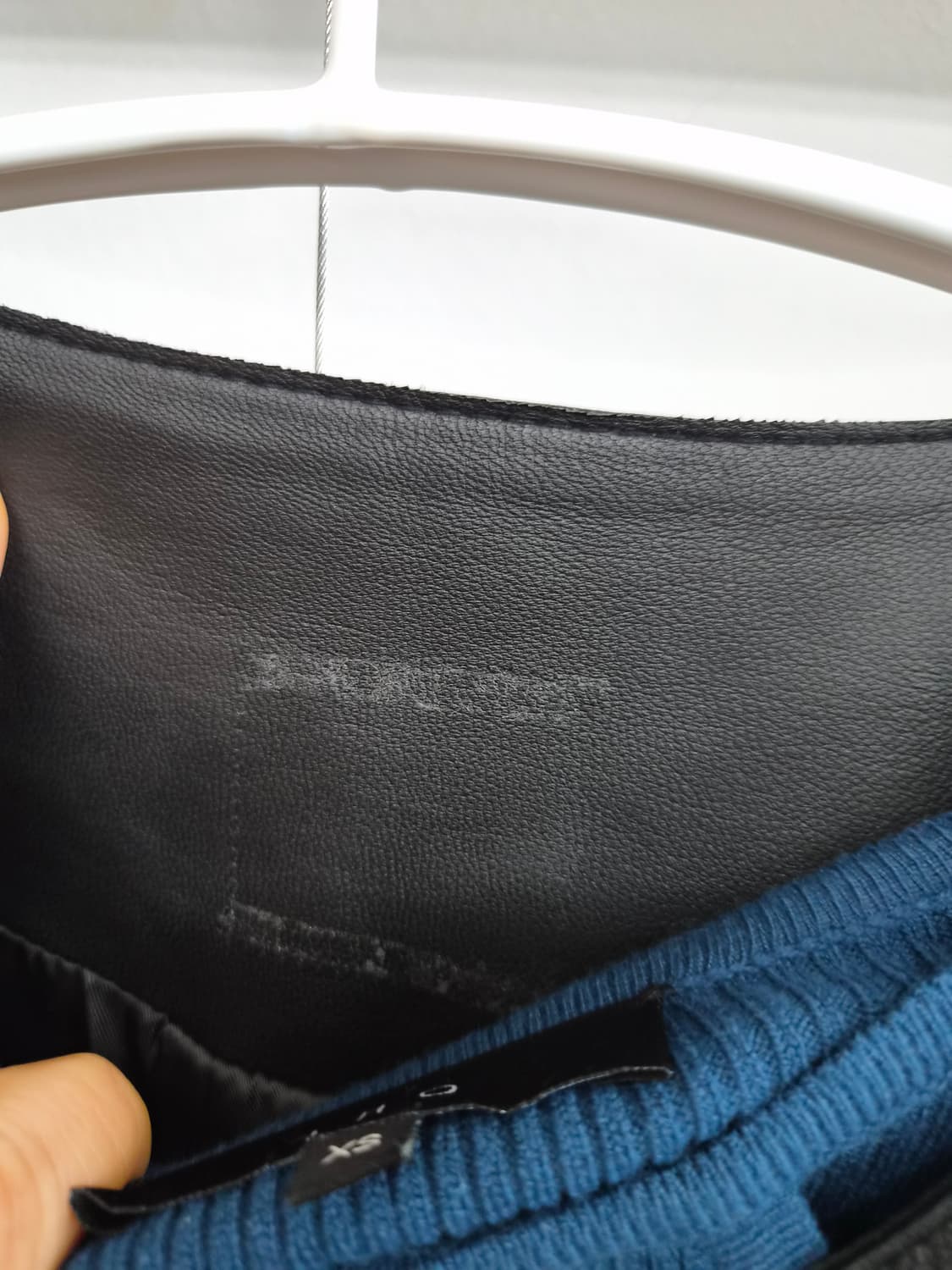 편집샾 양가죽 리본 롱 베스트 상품이미지5