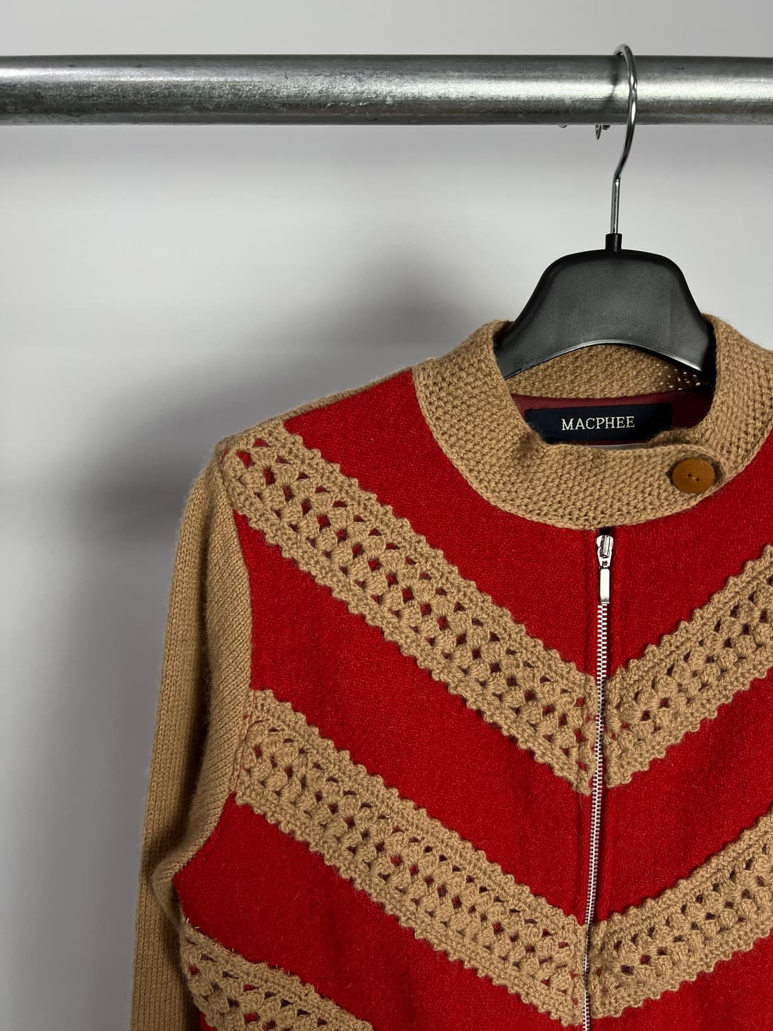 MACPHEE x HARRIS TWEED 니트 집업 상품이미지2