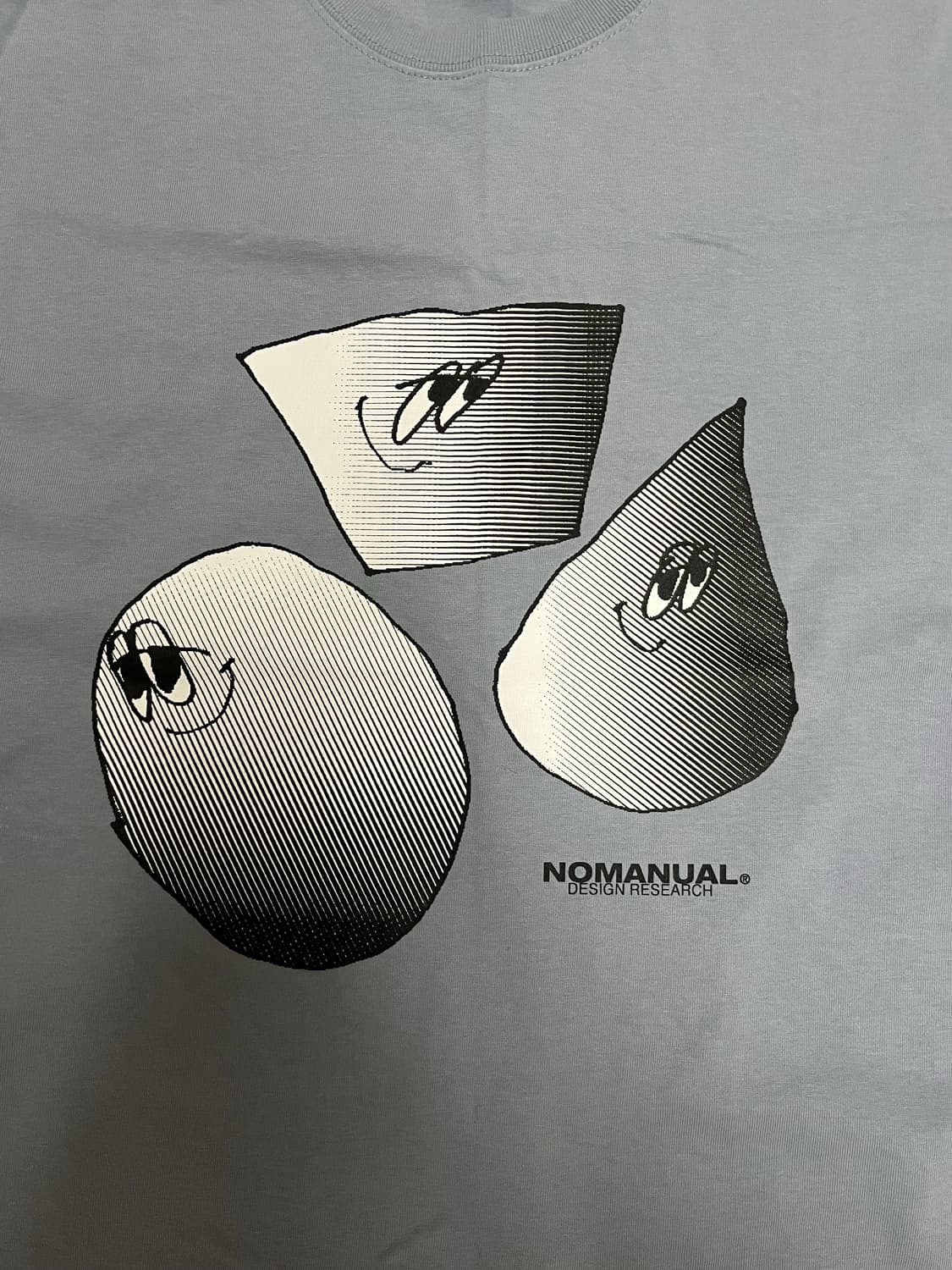 노메뉴얼 프린팅 반팔 티셔츠 L 상품이미지3