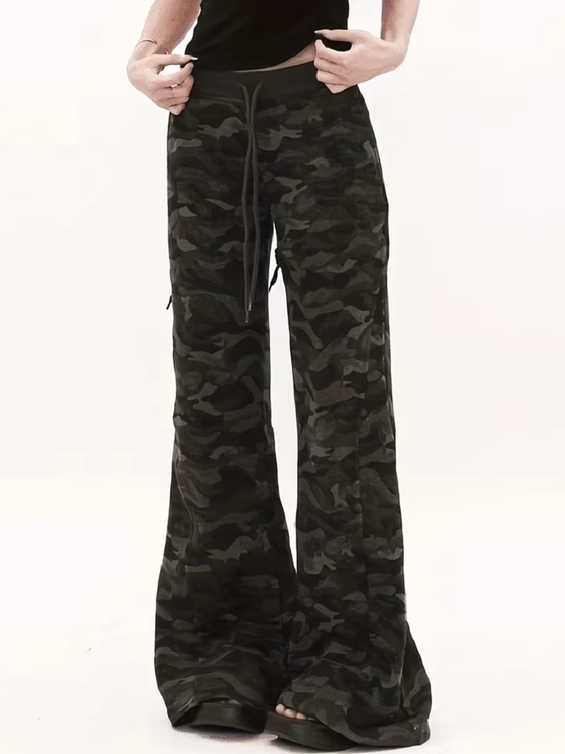 카모 로우라이즈 부츠컷 트레이닝 팬츠 상품이미지3