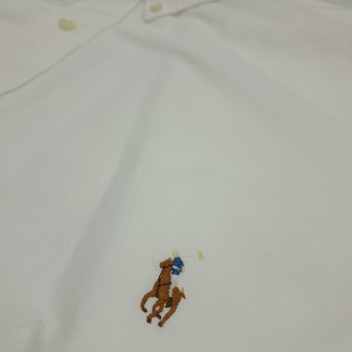 Co530 L Tall 폴로 랄프로렌 화이트 반팔 셔츠 남방 상품이미지4