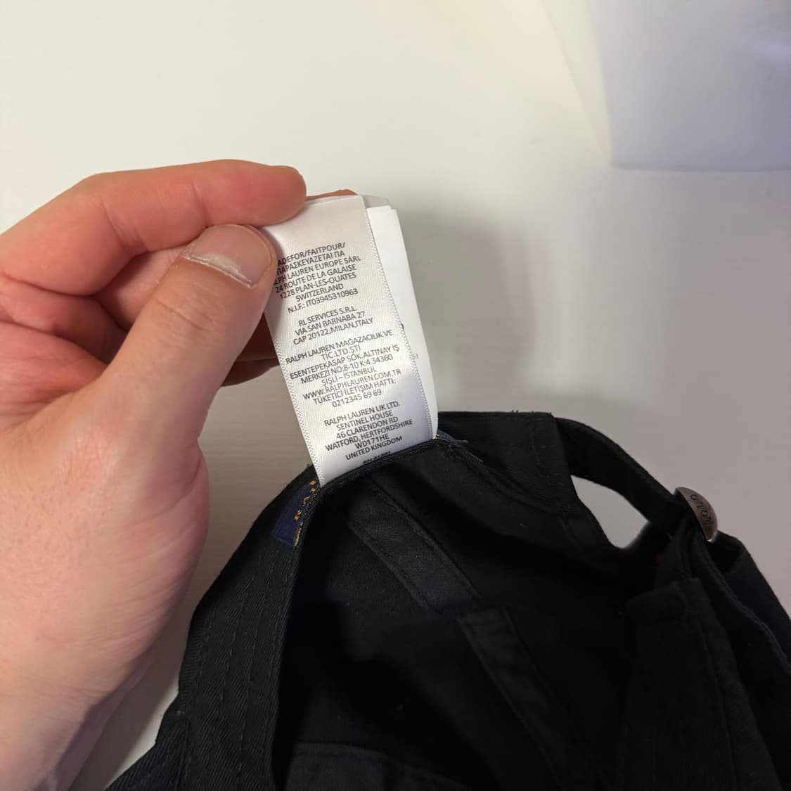 폴로 랄프로렌 블랙 볼캡 상품이미지8