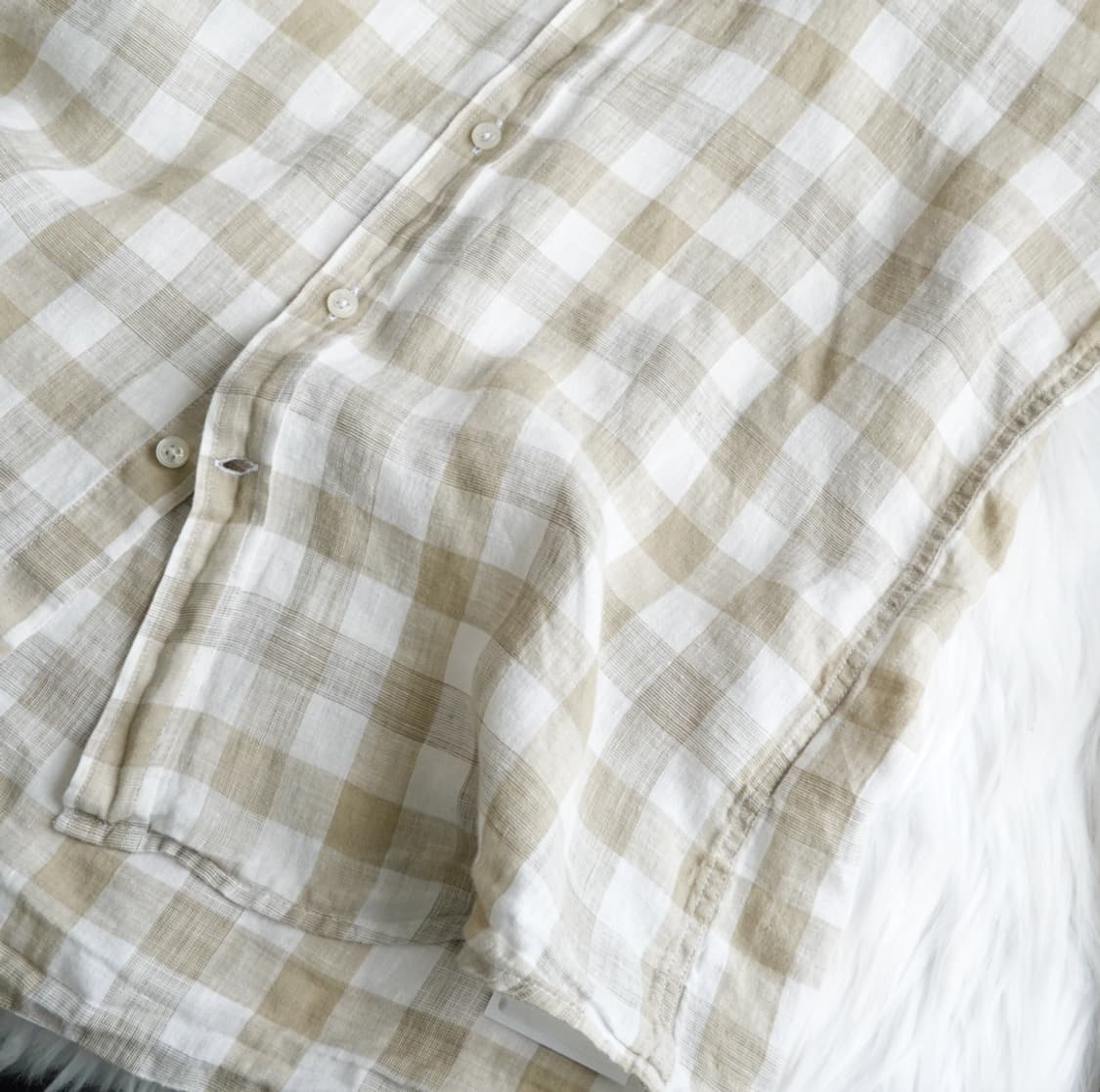 라코스테 체크 린넨 셔츠 (슬림핏) 1928 상품이미지7