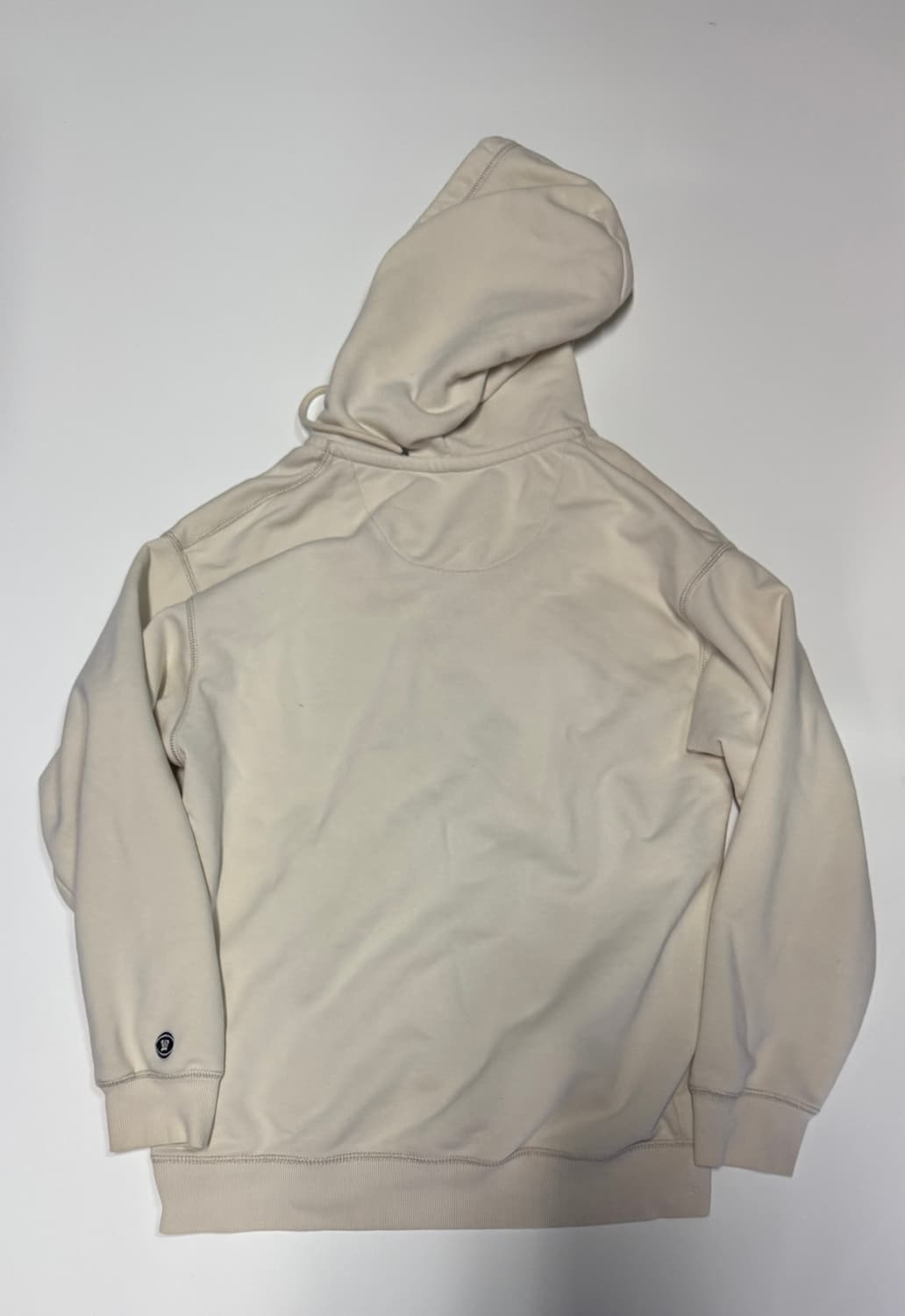 후아유 시그니처 패치 로고 아이보리 후드집업 상품이미지2