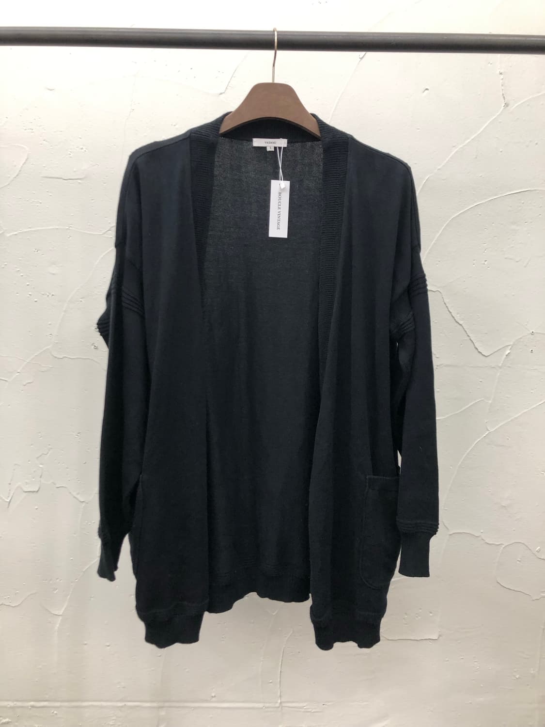 yashiki 니트 가디건 블랙 상품이미지1