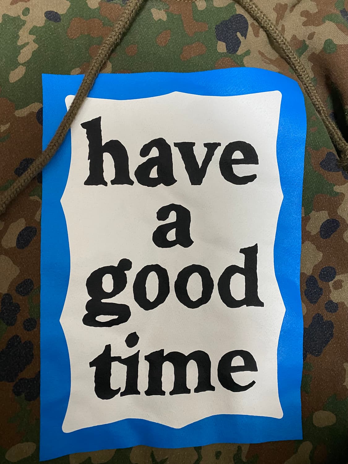 Have  a good time 카모플라쥬 후드티 상품이미지5