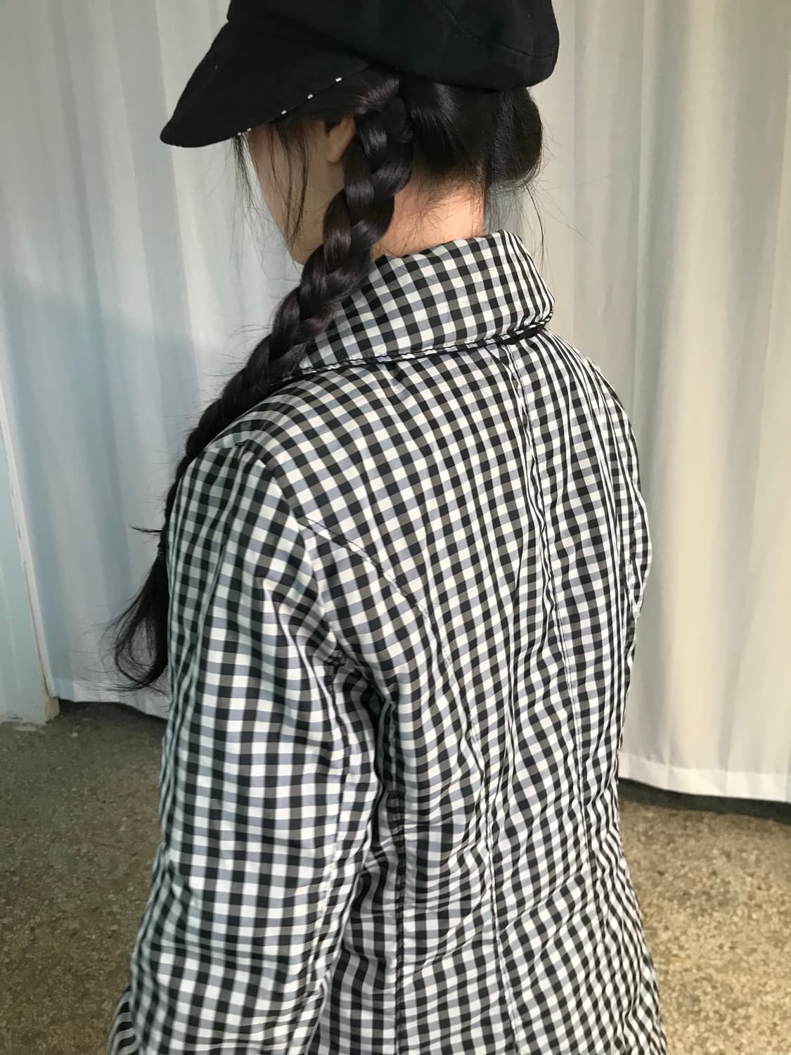 리버시블 체크 패딩자켓 상품이미지9