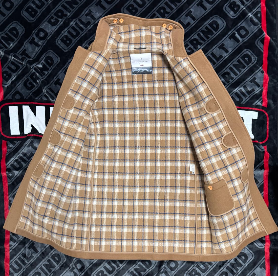 오리지널 몽고메리 더플코트 클래식 우든 토글 카멜 상품이미지3