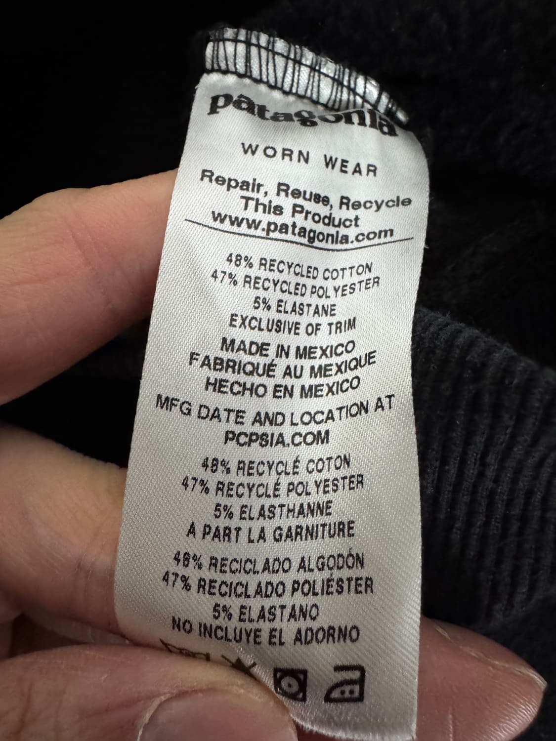정품!! 파타고니아 박스 로고 기모 후드티 XL 상품이미지4