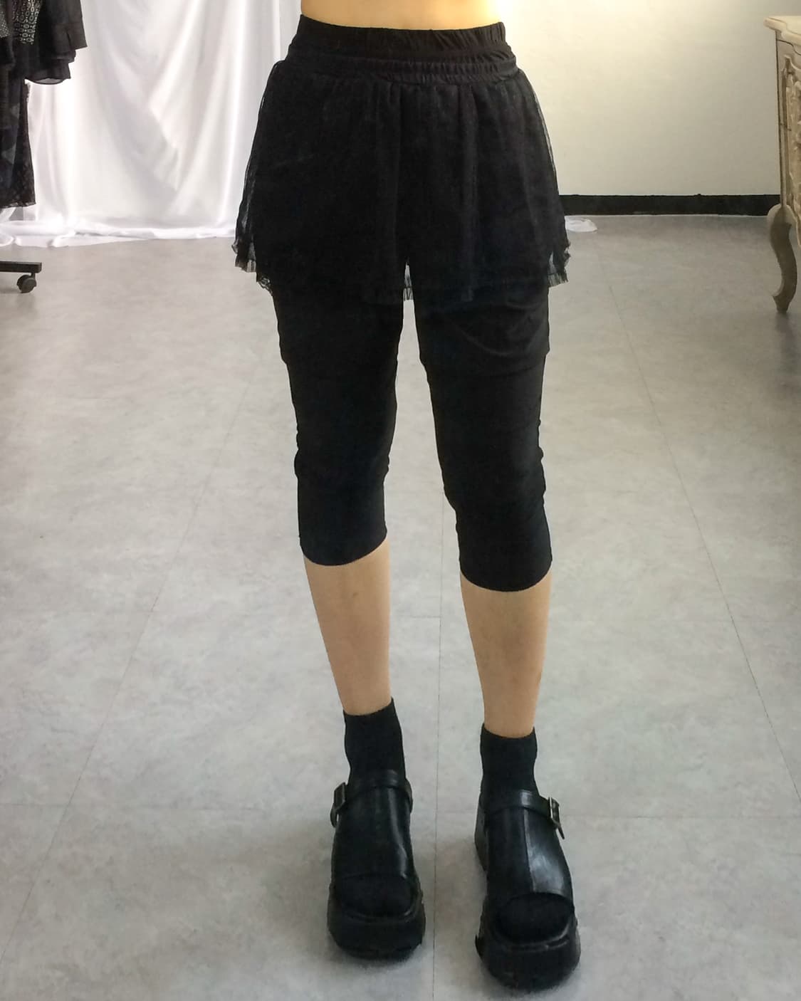 Dot pattern lace short 상품이미지4