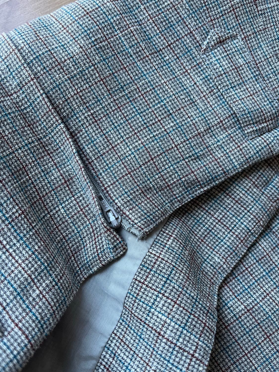 린넨체크스커트 상품이미지3