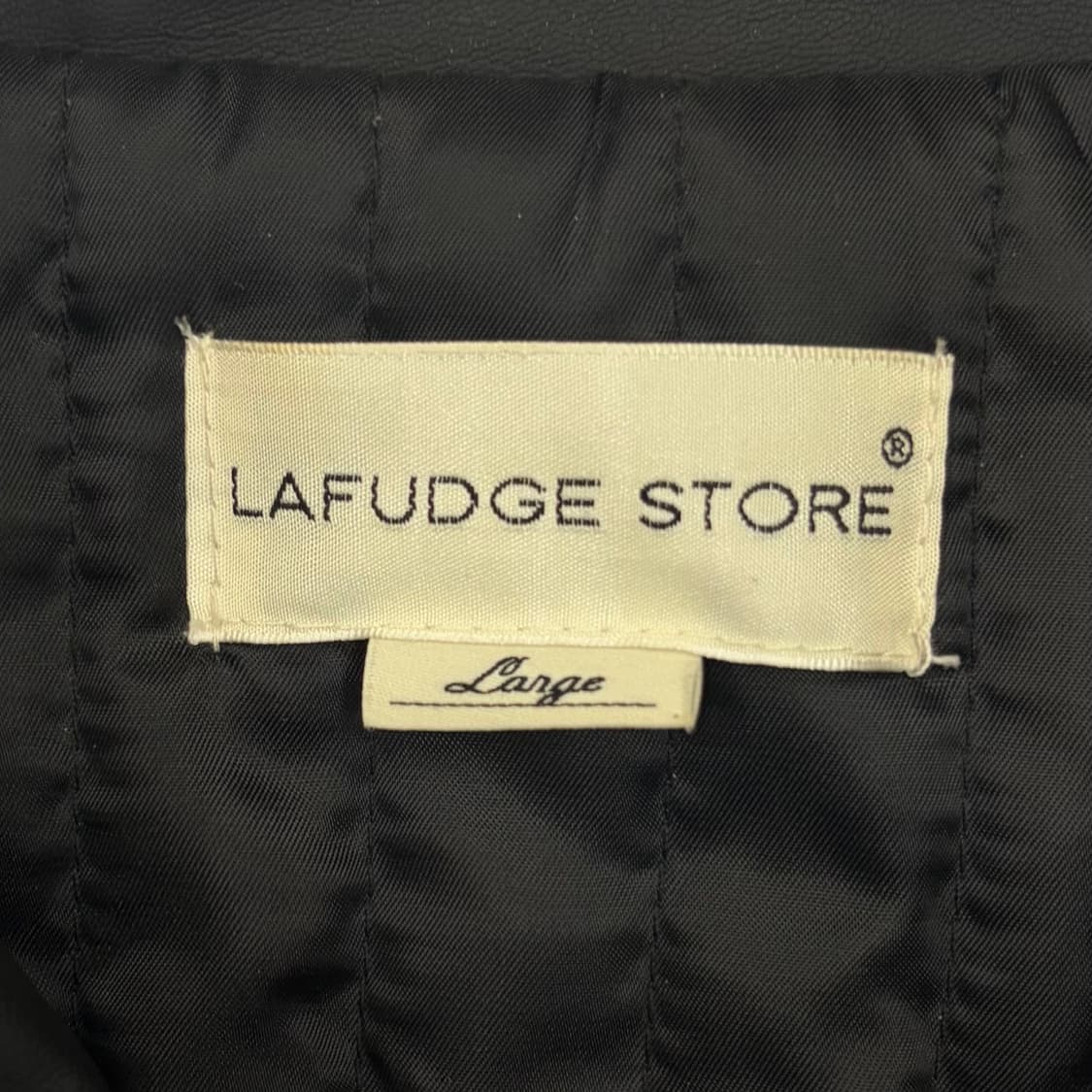 LAFUDGE STORE 라퍼지스토어 버핑 레더 블랙 자켓 L 상품이미지7
