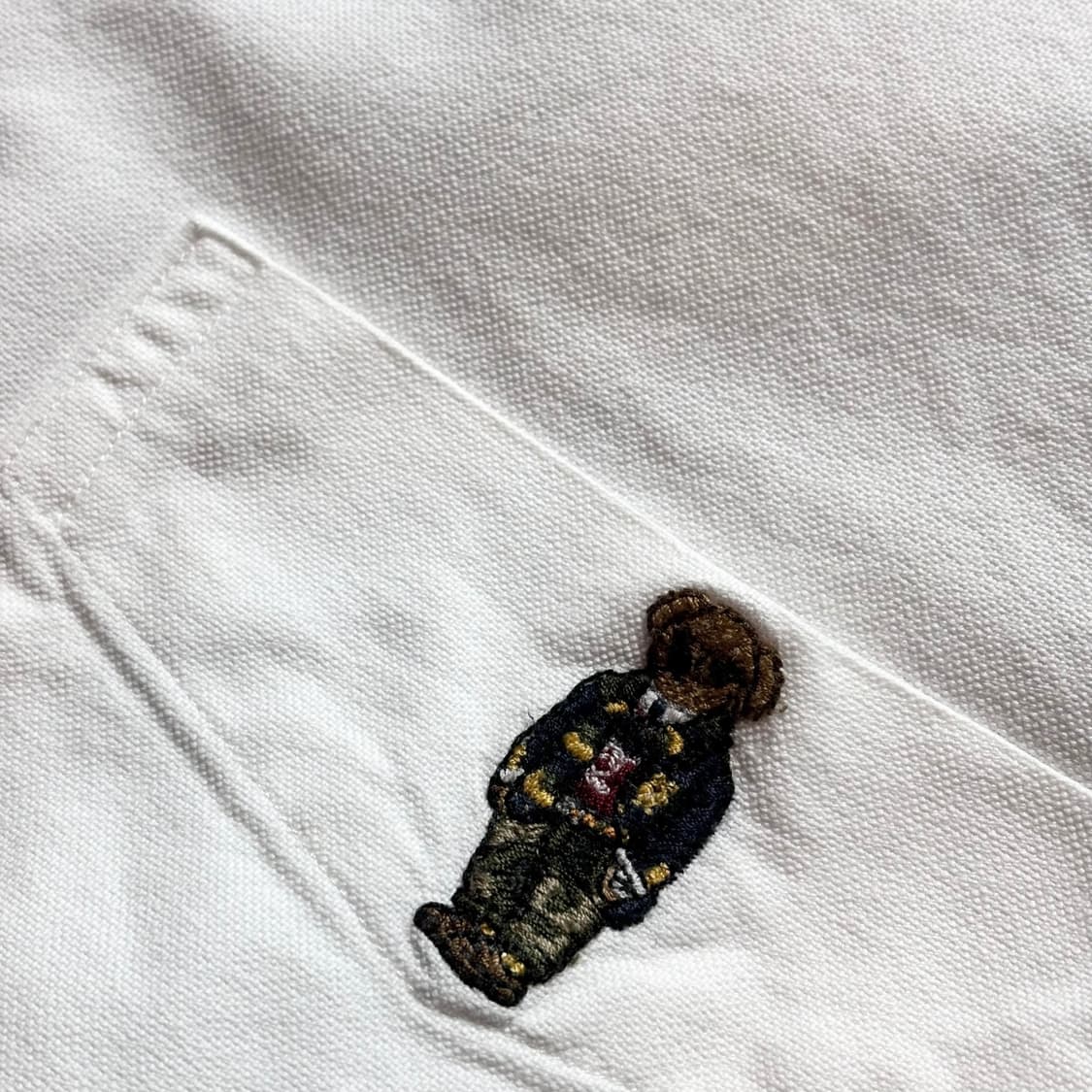 폴로 옥스퍼드면 화이트 베어 셔츠 상품이미지4