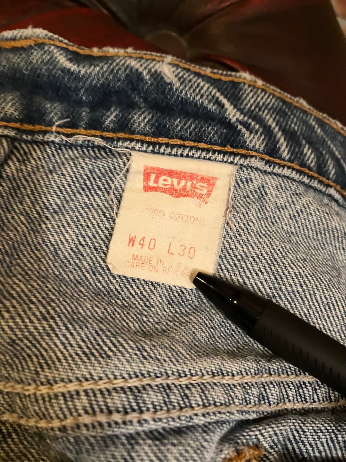 빅사이즈 90s USA 빈티지 리바이스 517 부츠컷 데님 팬츠 상품이미지9