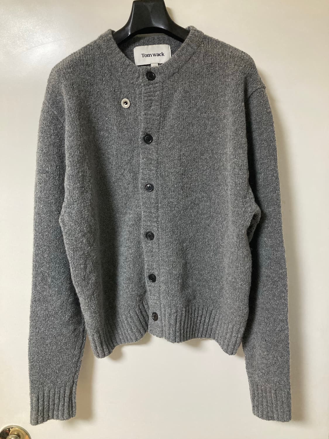 토니웩 베이비 알파카 가디건 멜란지 그레이 L 상품이미지3