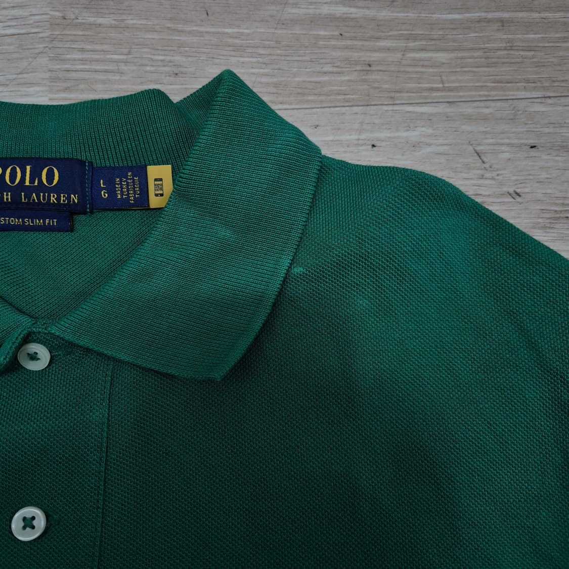 폴로 랄프로렌 스몰포니 커스텀 슬림핏 반팔 카라티 L(100) 상품이미지4