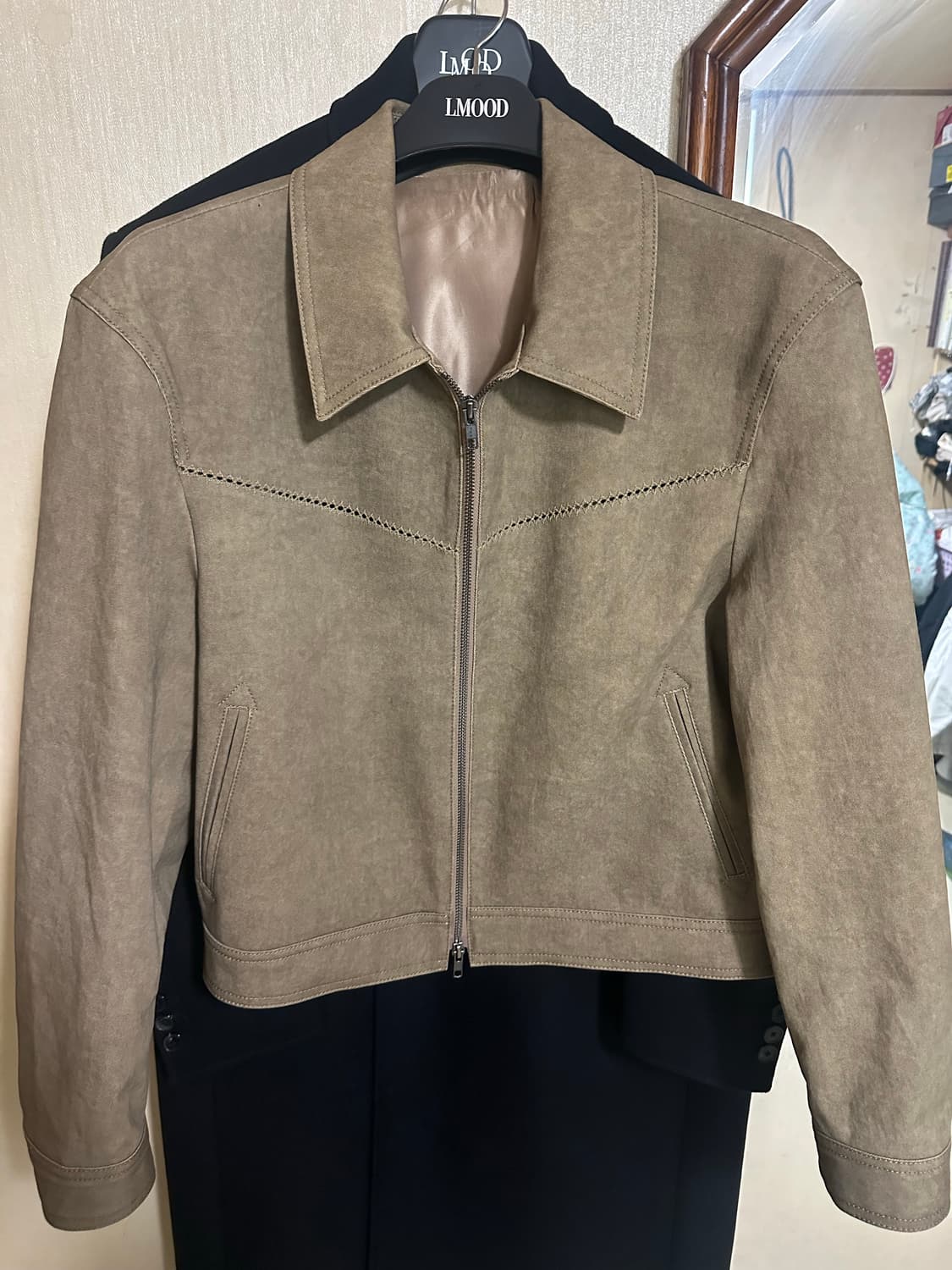 엘무드 웨스턴 트러커 자켓 커트 브라운 46 상품이미지3