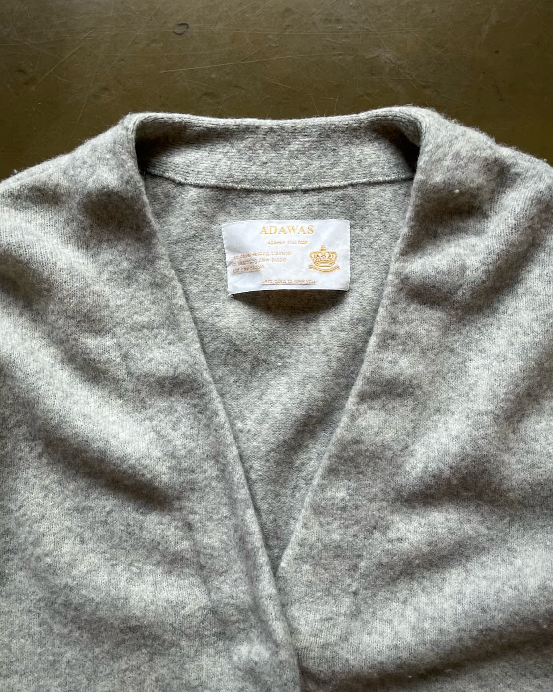 ADAWAS アダワス Big Fur Pocket Wool Cardigan 상품이미지4