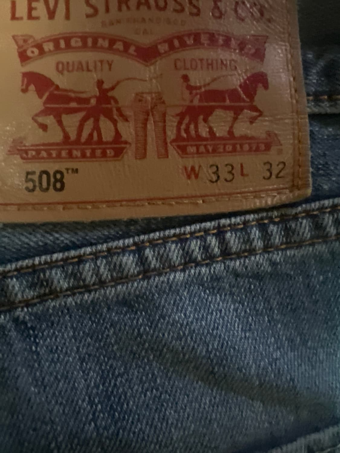 Levis 508 데님 팬츠 상품이미지2