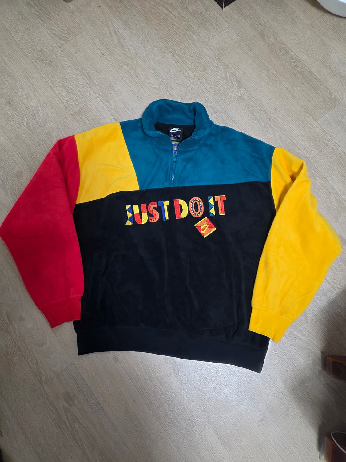 나이키 아카이브 1993 리이슈 컬러블럭 쿼터집업 플리스 XL 상품이미지1