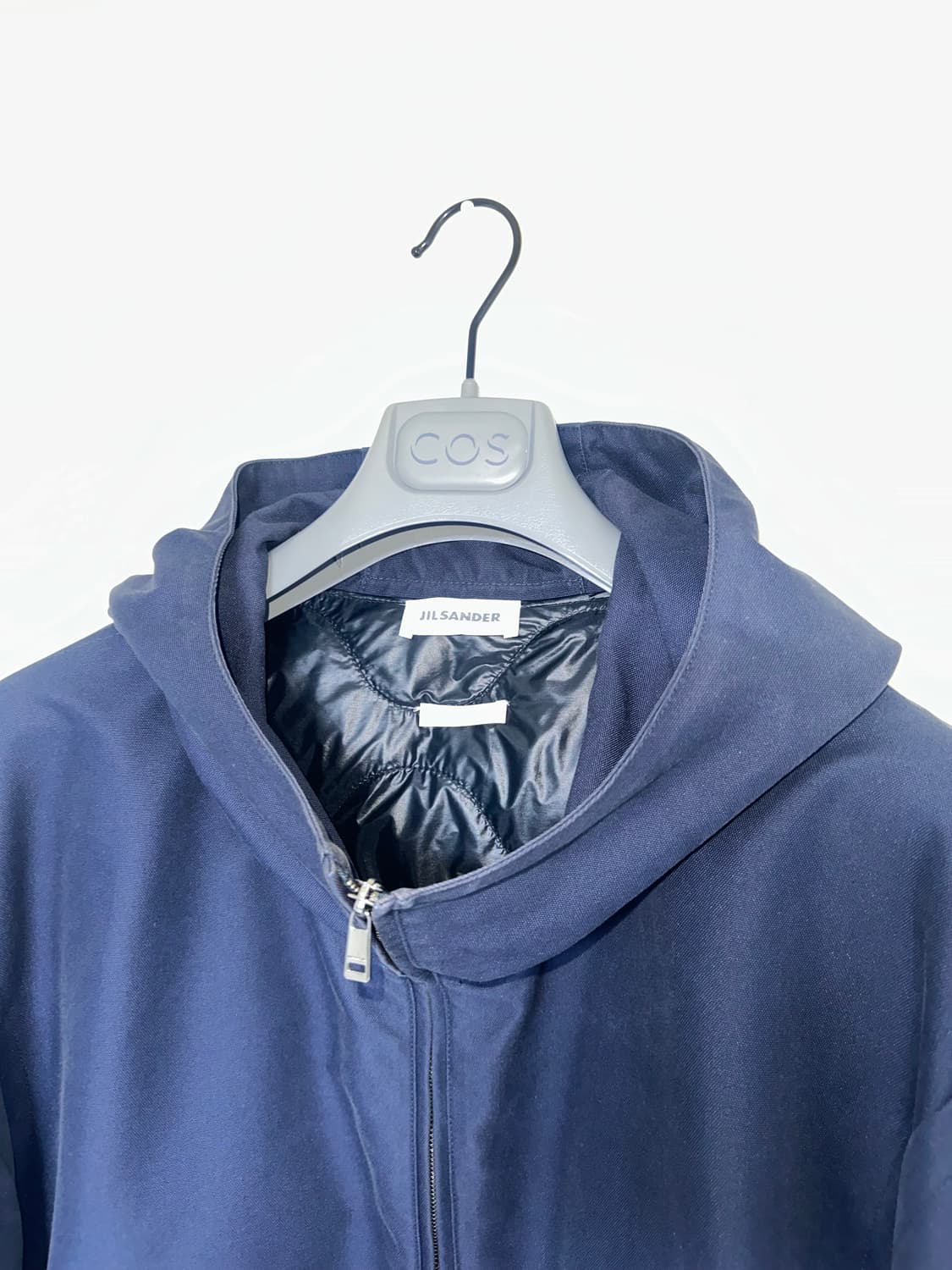 질샌더 리버시블 후디드 점퍼 다크네이비 상품이미지3