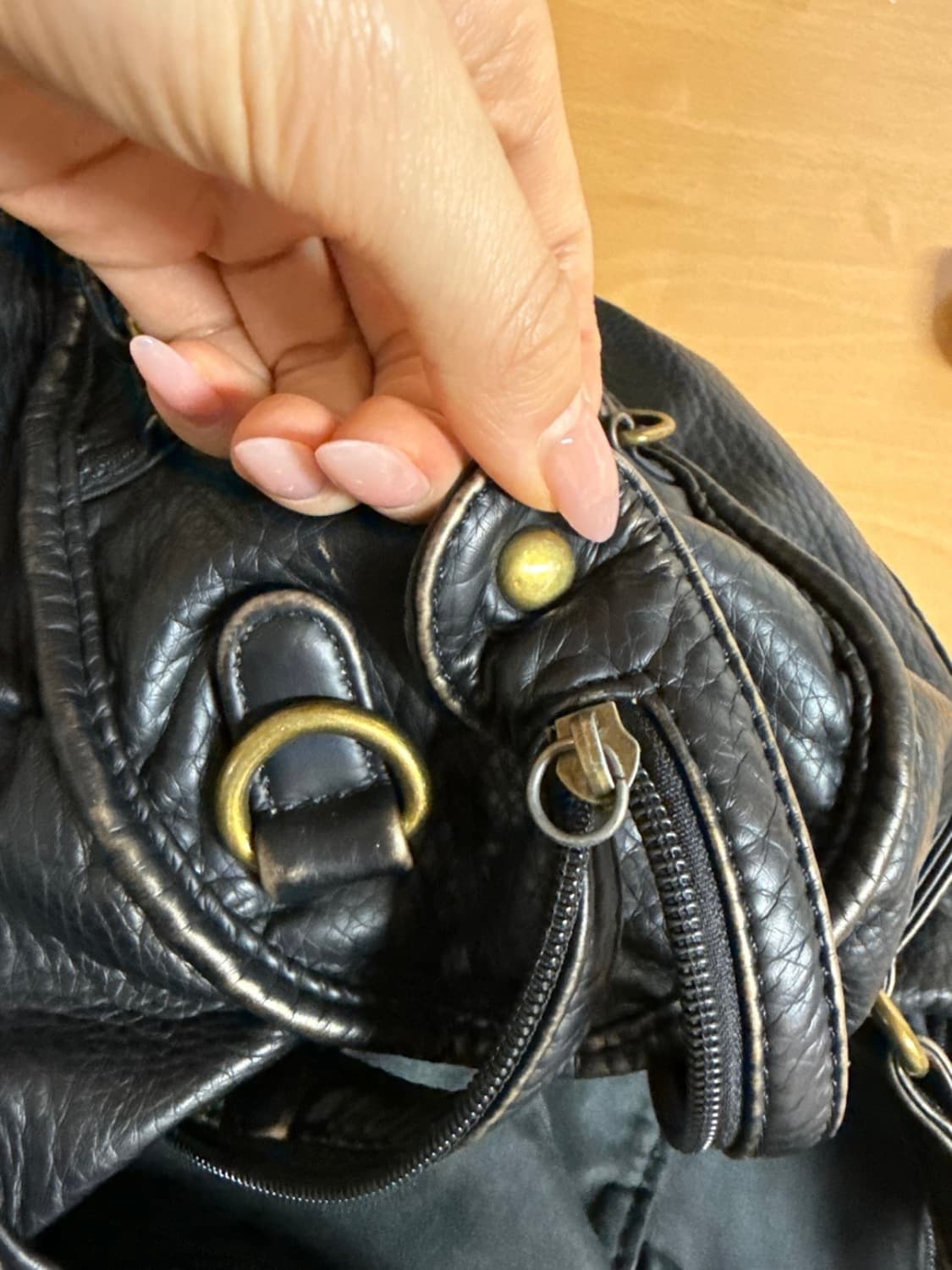블랙업  힐렝 프린지 레더 숄더백 상품이미지8