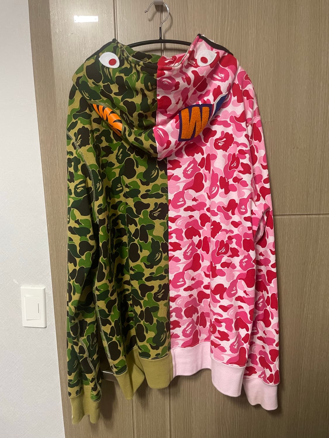 베이프 ABC카모 샤크후드집업 (2XL) 상품이미지1