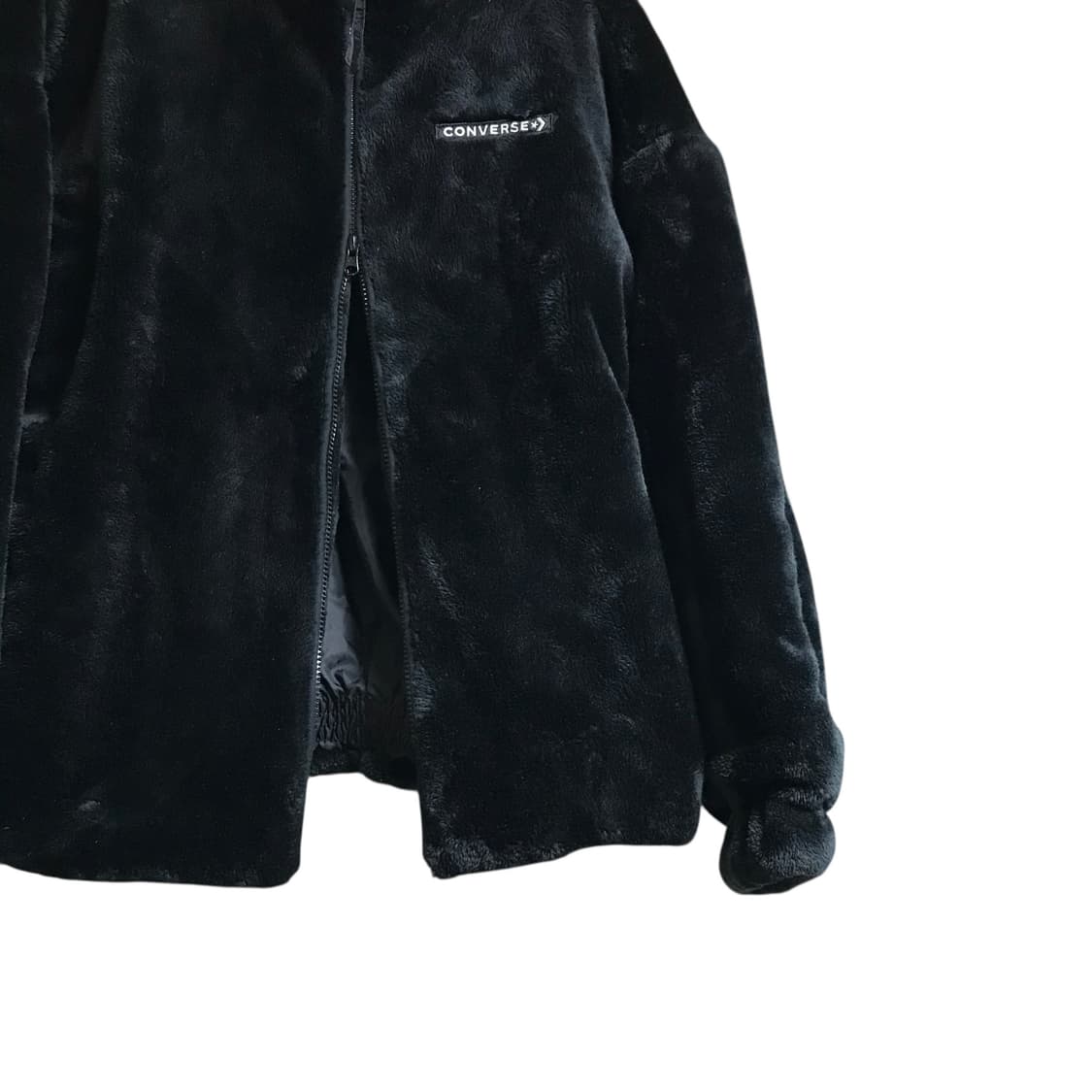 컨버스 23s 벨벳 후리스 투웨이 반누빔자켓점퍼 상품이미지4