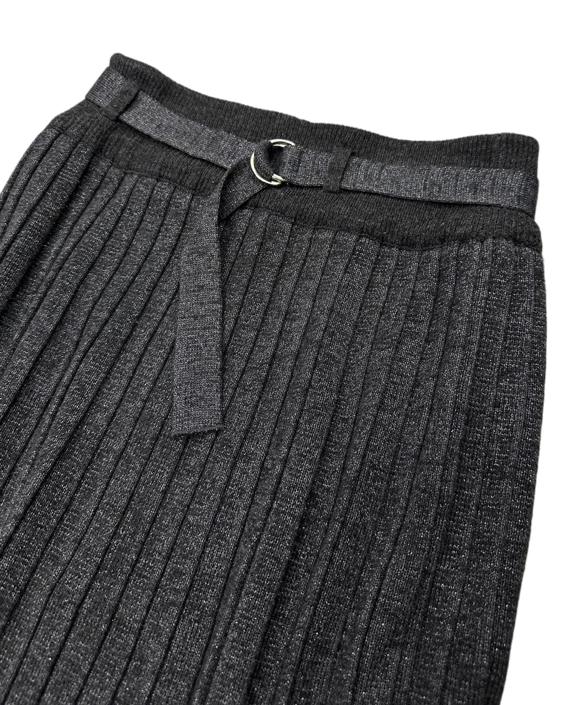 belted glitter pleats knit skirt 상품이미지2