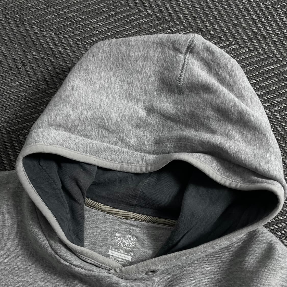 00s 나이키 올드스쿨 디테일 그레이 후드 티셔츠 o 4166 상품이미지4