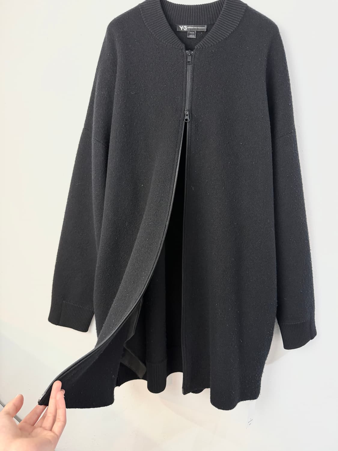 Y-3 모헤어 롱 니트 자켓 상품이미지5