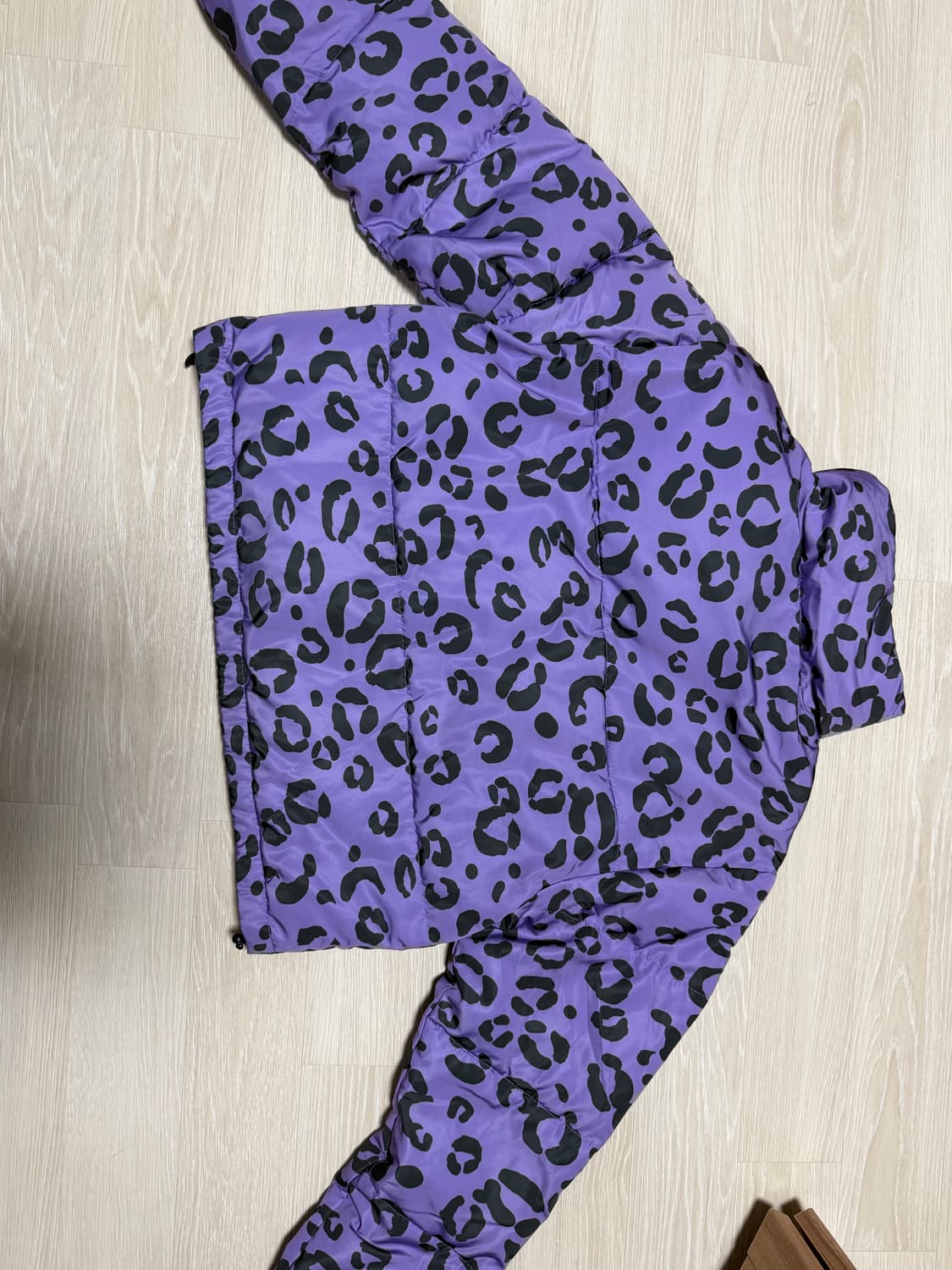 OIOI 패턴 패딩 자켓 퍼플 상품이미지7